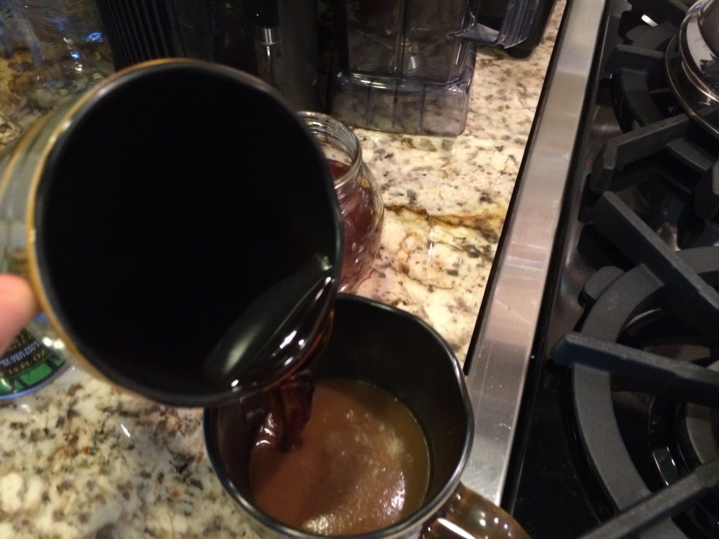 Add a dark brewed coffee or espresso